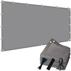 90% 10x30ft Sun Shade Cloth for Outdoor Deck Backyard Patio Garden Pergola Cover Canopy Gray