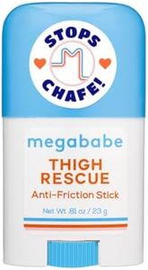 Megababe Mini Thigh Rescue Anti Chafe Stick - Tamanho de Viagem com Aloe, Romã and Grape Seed Oil