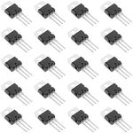 Bridgold 20pcs TIP120 TO-220 NPN Darlington Bipolar Power Transistor, 5A 60V HFE:1000, 3-Pin