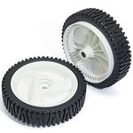 boeray Replaces 532403111 Mower Front Drive Wheels 194231x427 8" x 1-3/4" Husqvarna Craftsman 8" Self Propelled Set Lawn Mower Wheels White Pack of 2