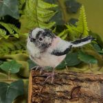 Wizardi Beginner Needle Felting Kit for Adults - Long Tailed Tit. Bird Felting Kit 9cm Tall. Felting Tools. Wool Felting Supplies. Felt Crafts. Wool Felt. The Makerss