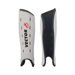 Vector X Classic Hockey Shinguard | White | Small Size | for Professional Players | Training and Practice | Set of 1 |