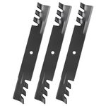 wyevee 106-0626 Mower Blades Fit 52 Inch Toro TimeCutter, 27-0990 Toothed Mulching Blade Compatible with Toro Z Master Groundsmaster, Replace for 108-1127, 56-2390, 92-7961, 44-5480, 3 Pack