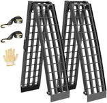 KOLOTOOL 7.5 FT Heavy Duty Aluminum Folding Loading Ramp for Pickup Trucks, 3000 lbs Capacity Truck Loading Ramps for Motorcycles, ATV, UTV Lawn Mowers,Tractors & Golf Carts, 90" Lx12 W (2 Pack)