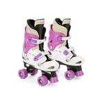 Osprey Roller Skates for Kids, Beginners, Adjustable Sizing Quad Skates, 4 Wheel Skates, Durable Safe-Lock Straps, Multiple Colours