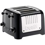 Dualit 46205 4 Slot Lite Toaster in Black Finish