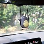 Car Dashboard Decorations Rearview Mirror Accessories Cute for Women Interior Funny Aesthetic Hanging Ornament Swinging Charms Pendant Man Christmas Halloween (LM)