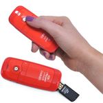 Duronic SP300R 2.4GHz Smart-Pointer RF Wireless Plug and Play Presenter, Laser Pointer with Case - Red