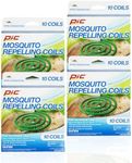 PIC Mosquito Repelling Coils, 10 Count Box, 4 Pack - Italian Coils, Mosquito Repellent for Outdoor Spaces - 40 Coils Total