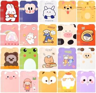 100pcs mini notebooks bulk party favors small cute pocketbook kawaii cartoon animal journal mini notepads for Christmas Classroom Prizes Gift College Ruled Pages back to school supplies for student