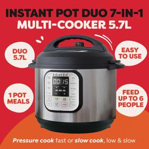 Instant Pot Duo 7-in-1 Multi-Cooker, 5.7L Electric Pressure Cooker