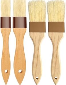 4 Pack 2" &1.5" & 1" Pastry Brush for Cooking and Baking(2 pc 2" Basting Brushes and 1 pc 1.5" &1" Basting Brush)