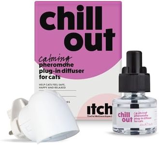 Itch | Chill Out Starter Kit | Calming Pheromones Plug in Diffuser and 30-Day Refill | Anxiety and Stress Relief for Cats