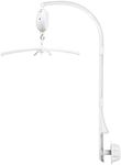 26 Inches DIY Music Crib Mobile Arm with Mobile Music Box Spinner - DIY Baby Mobile Kit, Bassinet Mobile Clip-on for Crib & Bassinet, Crib Mobile Motor with Volume Control