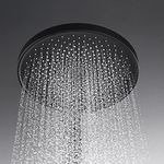 Decaura WELS Luxury Overhead Rain Shower Head Large Adjustable 10 Inch Rainfall Shower Head (Matt Black)