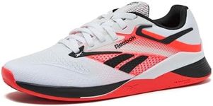 Reebok Women's Nano X4 Shoes Ftwwht/Black/Orgfla, Size 9