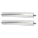 Rev-A-Shelf 6 Inch Metal Closet Valet Clothes Rod, Chrome, CVL-12-CR (2 Pack)