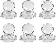 Nyidpsz6 Pcs Stove Knob Covers Universal Clear Gas Electric Oven Protection Locks Oven Knob Lock Security Knob Cover Guards Cooker Switch Protective Cover for Baby Toddlers(Transparent Color)