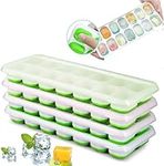 ETHEL Ice Cube Trays 4 Pack, Easy-R