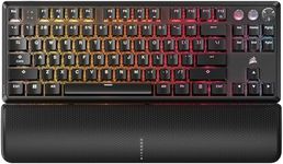 CORSAIR K70 PRO TKL RGB Tenkeyless Mechanical Wired Gaming Keyboard – Pre-Lubed Hall Effect MGX Hyperdrive Adjustable Switches, Simultaneous SOCD and Rapid Trigger, ABS Double-Shot, QWERTY NA – Black