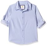 Amazon Brand - Symbol Boy's Regular Shirt (SYMAW22SHR02_Lt Blue 4-5 Years)