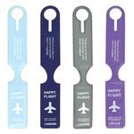 Storite 4 Pack Luggage Tags PVC Luggage Labels for Suitcases with Name Address Phone Number Labels Travel Tag for Baggage Identity ID Labels - Multicolor