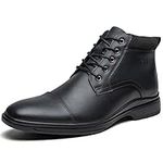 Men's Oxford Dress Boots Black Leat