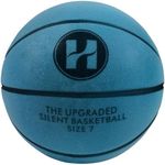 HEABRZINGWJ Official Silent Basketball Size 7 (29.5"),Dribble Dream Upgraded Indoor Basketball & Quiet Bounce Dunk Airless Basketball with Box，Blue