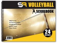 Score It Right Volleyball Scorebook – 24 Match Spiral Volleyball Scorebook with Season Totals and Team Roster Sheet – Premium Paper Volleyball Score Sheet for Rally Scoring and Detailed Instructions