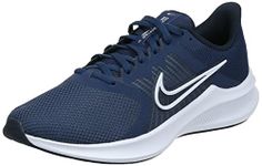 NIKE Men's Downshifter 11 Running Shoe, Midnight Navy White Dark Obsid, 9.5 UK (44.5 EU)