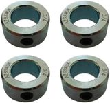 Bore Solid Steel Style Zinc Plated Set Screw Shaft Collars for Lawn Tractor,Garage Doors (zinc, 3/4")