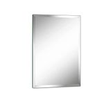 UMZODO 24" x 36" Frameless Rectangle Bathroom Wall Mirror with 1 inch Beveled Edge for Bathroom Vanity