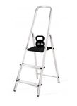 MYPRO Aluminium Step Ladder | Lightweight Platform Steps | 3 Tread |120KG Capacity | Ideal for DIY