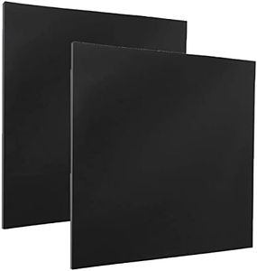DRERIO 2 pcs ABS Plastic Sheets Boards 3mm Black Plastic Board Sheets Flexible Than glass Sheet Moldable Than Acrylic Sheet Moldable Plastic Sheets for Craft Fender Liner, Home Decor(30 x 30cm)