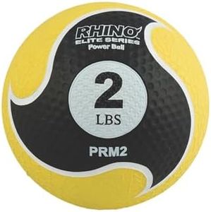 Champion Sports Rhino Elite Medicine Ball (2 pounds), Yellow