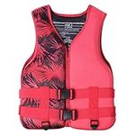 NJBZDA Kayak Life Jacket Vest, Swimming Vest for Adult/Kids Portable Breathable Water Sports Vest for Fishing Surfing Sailing Boating Kayaking Drifting 20-120KG