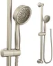 Moen Brushed Nickel High Single Function Pressure Handheld Showerhead with 69-Inch-Long Hose and 24-Inch Slide Bar, 3668EPBN