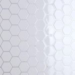 CRE8TIVE White Hexagon Wall Tiles Self Adhesive 3D Vinyl Tiles Backsplash for Kitchen Peel and Stick Wall Tiles Waterproof Bathroom Self Adhesive Tiles for Laundry Room Fireplace 4Pcs 30.5cm x 30.5cm