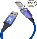 3A USB C Magnetic Cable SIKAI 10th Gen USB Type C Magnetic Cable Fast Charging Compatible with LG G6, Stylo 4, V30 Plus, Safe Driving Car Charger for USB C Devices (Blue, 3.3 Feet) (Blue, 1M)