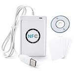 Fdit NFC RFID Reader/Writer ACR122U ISO 14443 A/B NFC Reader RFID Reader Card Reader + Free Software In White