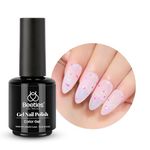 beetles Gel Polish 15mL Confetti Glitters Milky White Gel Manicure Diy Nail Art Gel Soak Off UV LED Nail Lamp Nail Art Manicure Salon 1 Pcs