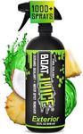 Boat Juice Exterior Boat Cleaner - Water Spot Remover for Boats and Ceramic Sealant - Boat Cleaner for Fiberglass, Boat Wax Spray - Boat Cleaning Supplies and Detailing, Boat Accessories Marine (32oz)