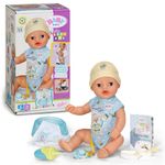 BABY born Little Magic Boy 835340 - 36cm Doll with 7 Lifelike Functions and Accessories - No Batteries Required - Suitable for Children from 1 Years Old, White