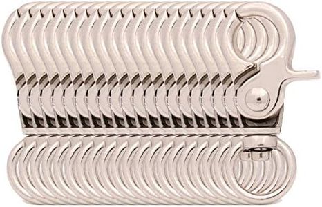 BIKICOCO 3/8'' Swivel Trigger Snap Hook Lobster Claw Clasp Spring Loaded Clip, O-Ring Ended, Silver - Pack of 20