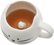 Cute White Ceramic Cat Lovers Cups 