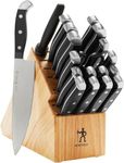 HENCKELS Premium Quality 20-Piece Statement Knife Set with Block, Razor-Sharp, German Engineered Knife Informed by Over 100 Years of Masterful Knife Making, Lightweight and Strong, Dishwasher Safe