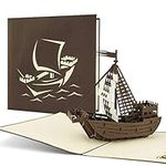 B09 Ship gift, Ship cards, Pirate ship, Gift vouchers, Birthday card