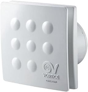 Vortice MFO100/4 11145 Aspiratori elicoidali da muro 10CM, Senza timer, 15 W, Bianco