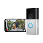 Ring Battery Video Doorbell Plus (Newest gen) | DIY Wireless Video Doorbell Camera with 1536p HD Video, Head-To-Toe View, Quick Release Battery Pack | Easy to install (5min)