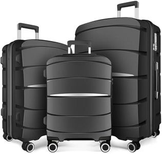 Axidou Luggage Sets with Spinner Wheels (20/24/28 Inch), PP+ABS Suitcase Sets